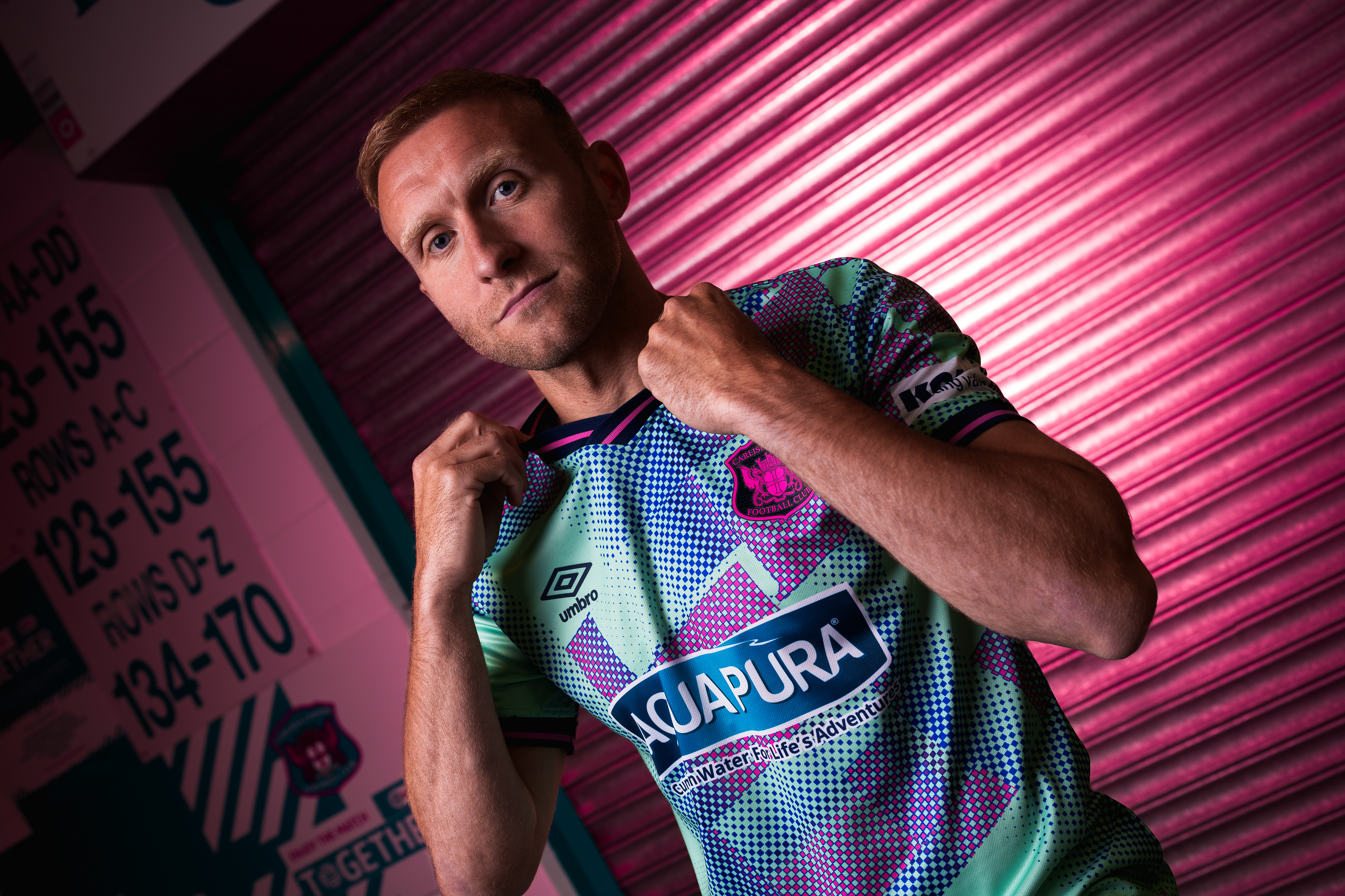 Dylan McGeouch wearing the new away shirt