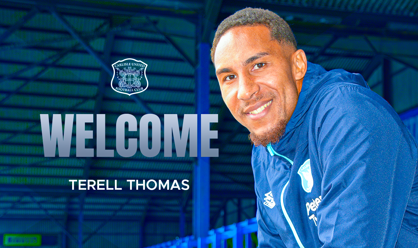 Terell Thomas welcome graphic