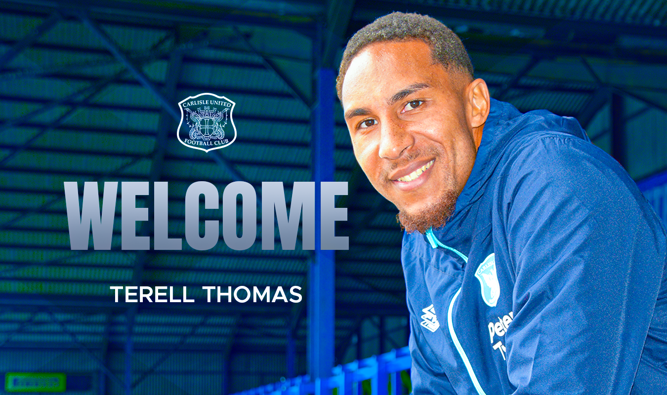 Welcome graphic of Terell Thomas