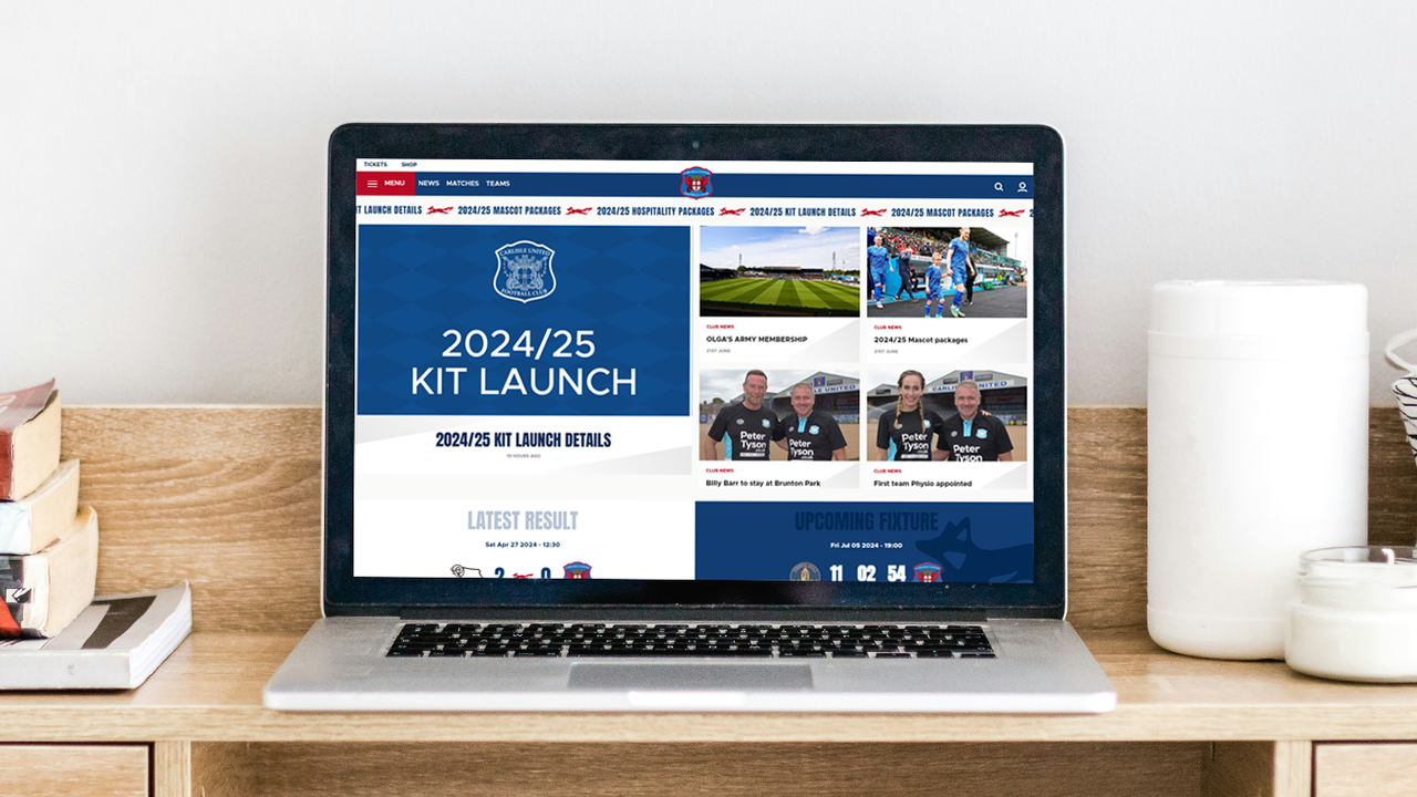 NEW WEBSITE LAUNCHED | Carlisle United Football Club