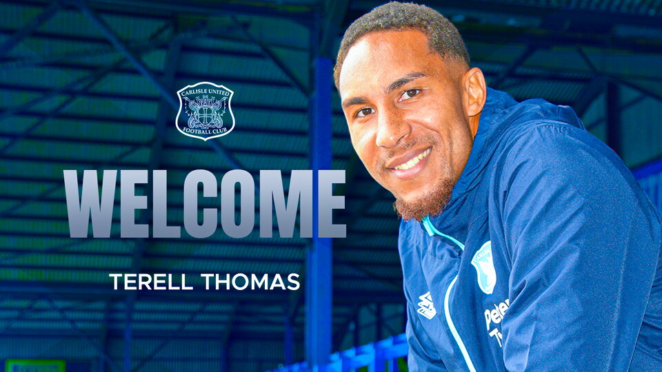 Terell Thomas welcome graphic